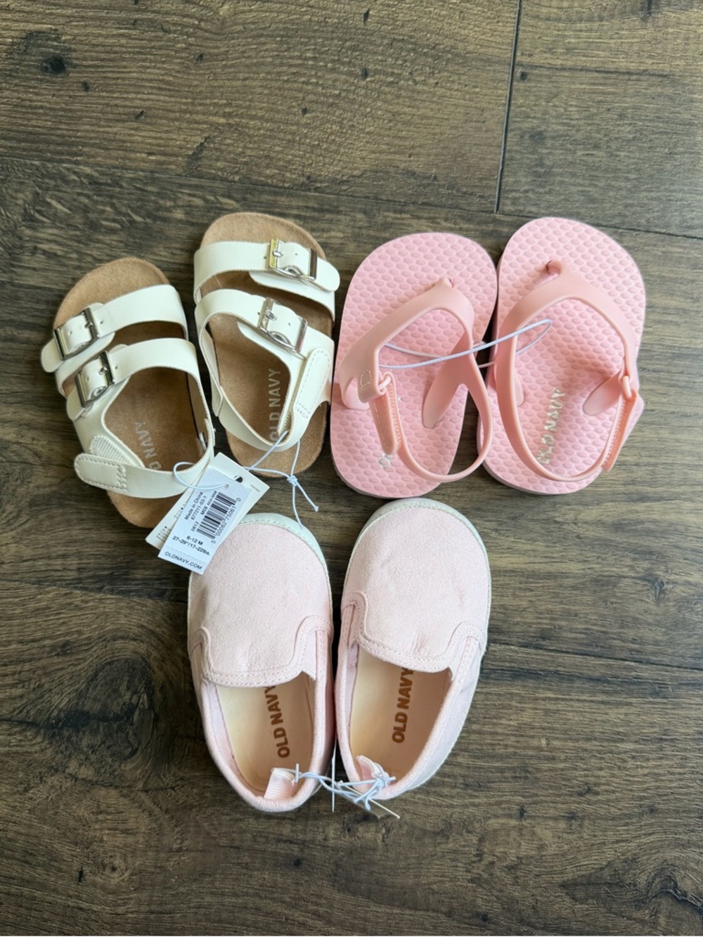 (3) 6-12m Baby Girl Shoes NWT